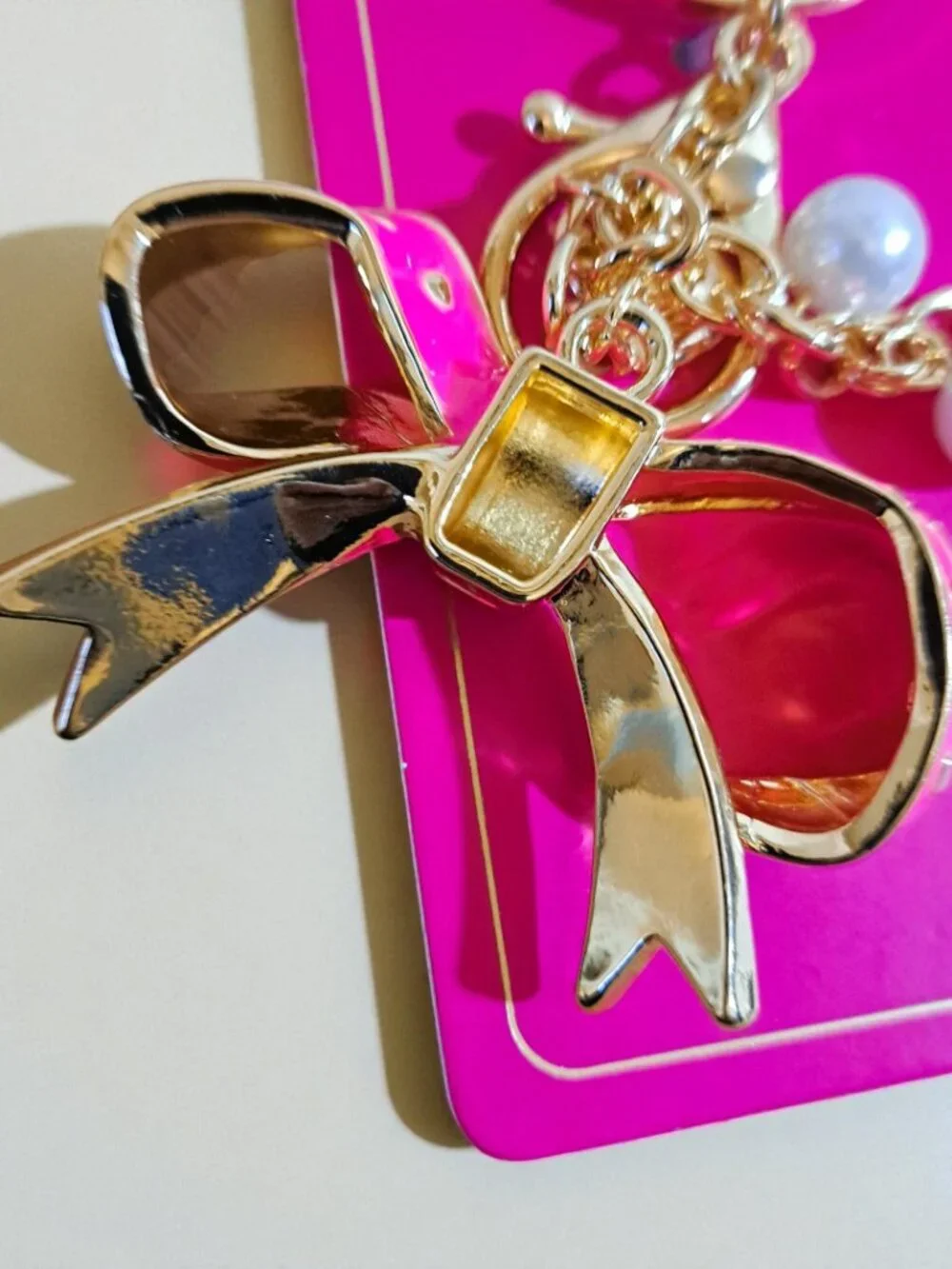 Juicy Couture Bow, Cherry & Red Lobster Charm Keychain Trio Set Bundle NWT